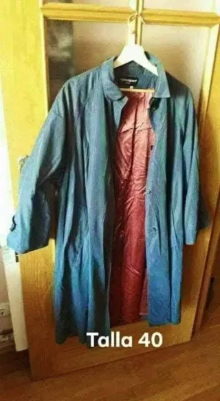 Abrigo mujer color block