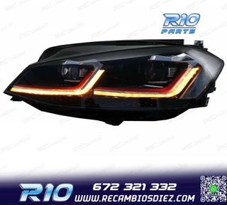 FAROS VOLKSWAGEN VW GOLF 7.5 17-19 FULL LED DINAMICOS LOOK G