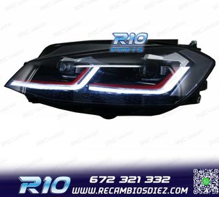 FAROS VOLKSWAGEN VW GOLF 7.5 17-19 FULL LED DINAMICOS LOOK G