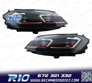 FAROS VOLKSWAGEN VW GOLF 7.5 17-19 FULL LED DINAMICOS LOOK G