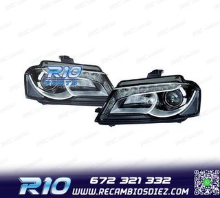 FAROS XENON AUDI A3 8P 08-12 LUZ DIURNA FONDO NEGRO
