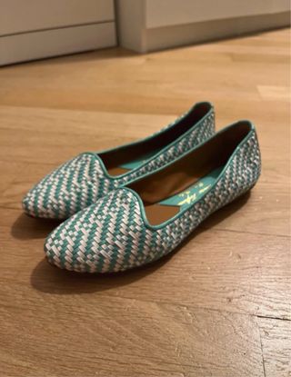 Mauro Volponi Scarpe Tessuto Azzurro/Bianco