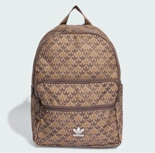 Mochila Adidas Marrón Estampada Nueva Con Etiqueta