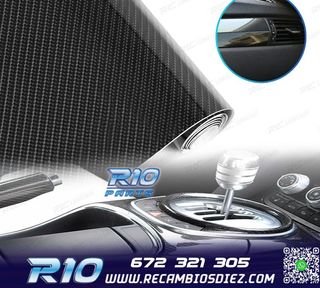 VINILO ADHESIVO CARBONO 5D NEGRO BRILLANTE