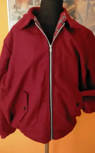 Chaqueta Harrington Granate Talla XL