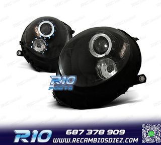 FAROS PARA MINI COOPER R56 R57 06-14 OJOS ANGEL FONDO NEGRO
