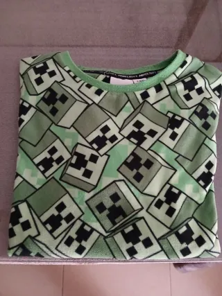 Pijama Minecraft Creeper. Talla 11-12 años