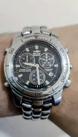 Orologio Sector 550 Chrono Alarm Sapphire Crysral