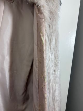 Chaleco pelo Bershka gris/rosa  L / 40 / 12