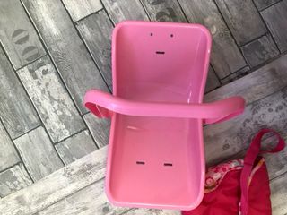 Carro de muñecas rosa con capota