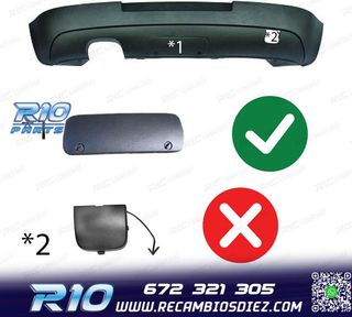 DIFUSOR VOLKSWAGEN VW GOLF 5 03-08 LOOK GTI GANCHO REMOLQUE