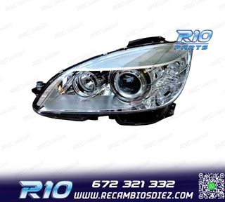 FARO IZQ XENON PARA MERCEDES CLASE C W204 07-11 FONDO CROMO