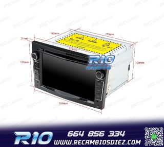 RADIO GPS ANDROID 11 PARA OPEL ASTRA H VIVARO ZAFIRA VECTRA