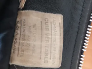 Cazadora Biker Cruzada de Piel