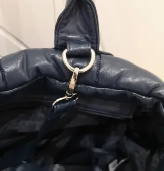 Borsa donna blu trapuntata