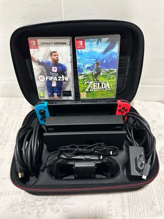 Nintendo Switch Completa + Zelda + FIFA 23
