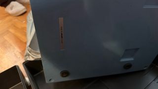 Máquina de escribir Olivetti azul STUDIO 46