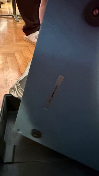 Máquina de escribir Olivetti azul STUDIO 46