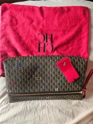 Bolso INRO Clutch CH Marrón Multicolor