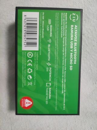 Altavoz Bluetooth Portátil ZIU 5W Gris