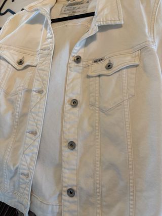 Cazadora vaquera blanca Garcia Jeans Talla L