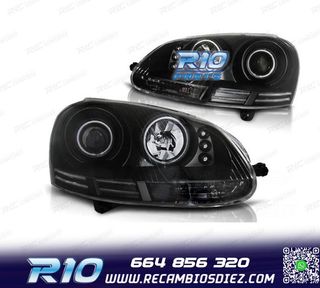 FAROS VOLKSWAGEN VW GOLF 5 OJOS ANGEL CCFL LUZ DIURNA LED FO