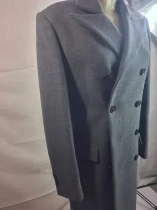 Abrigo DONDUP hombre lana gris elegante