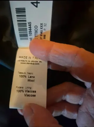 Abrigo DONDUP hombre lana gris elegante