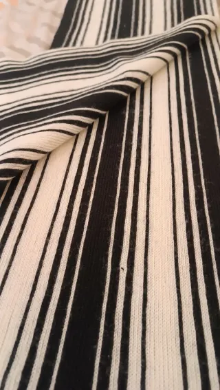 Bufanda H&M rayas blanco y negro