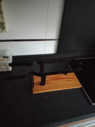 Soporte Jamonero Metal y Madera