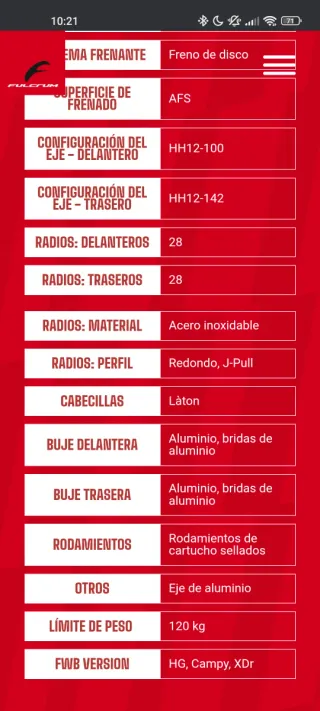 Llantas Fulcrum Racing 800