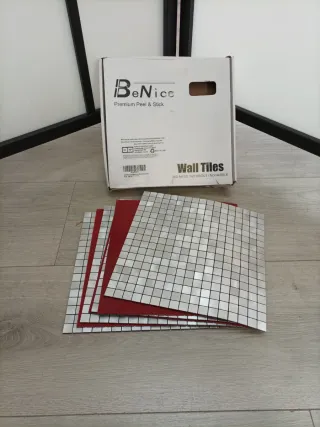 Pegatinas De Azulejos De Metal en Mosaico 7 pcs