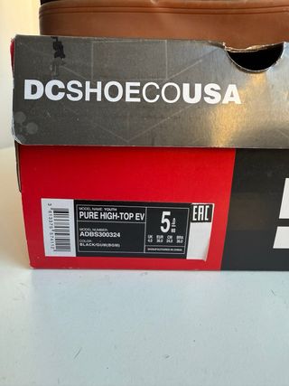 Zapatillas DC Shoes Negras Talla 36