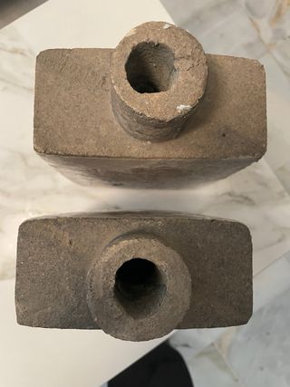 2 Vasi in Cemento con Design Floreale