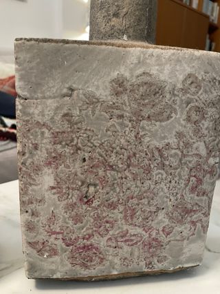 2 Vasi in Cemento con Design Floreale