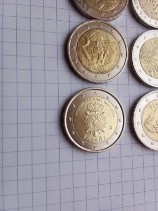 Lote 6 monedas 2 euros conmemorativas