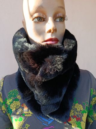 Scaldacollo Zara nero con bottoni