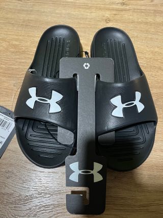 Chanclas Under Armour Unisex Negras Talla 40