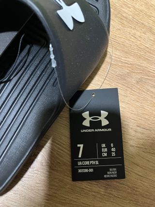 Chanclas Under Armour Unisex Negras Talla 40