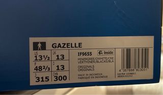 Adidas Gazelle Verde/Beige Suede Talla 48 2/3