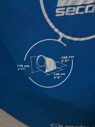 Tienda/corta vientos Quechua 2 Seconds