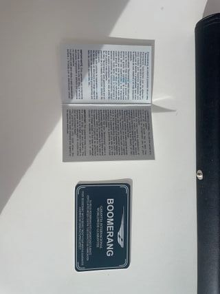 Reloj Boomerang Negro y Plateado