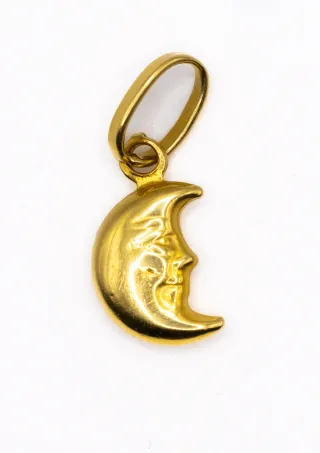 Colgante Luna Oro 18k