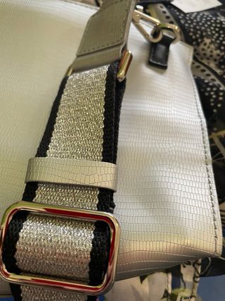 Borsa argento con tracolla GUM