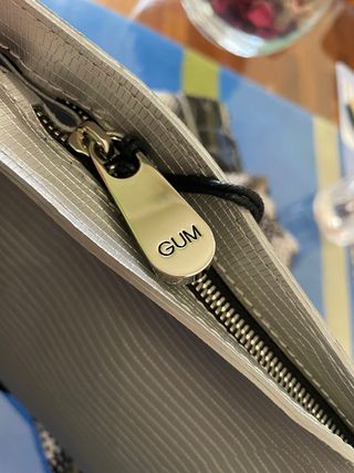 Borsa argento con tracolla GUM