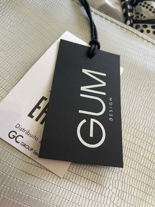 Borsa argento con tracolla GUM