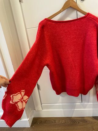 Jersey NAF NAF flores rojo Talla XL