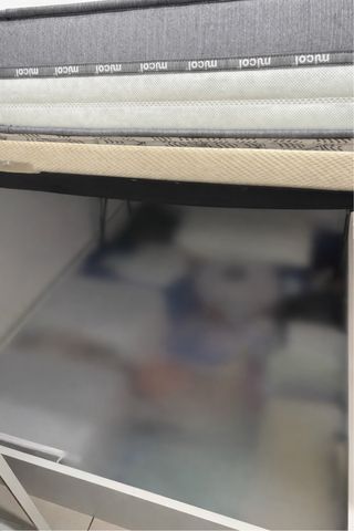 Cama con canapé blanco gran capacidad