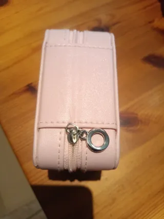 Cajita Joyero Rosa y Dorado