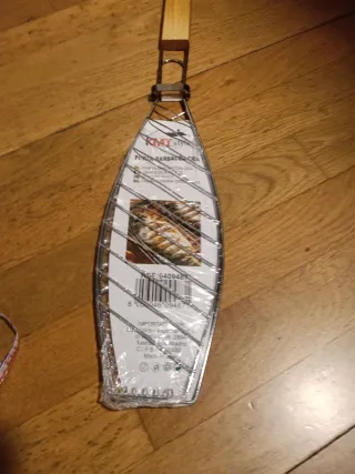 Rejilla barbacoa para pescado sin estrenar